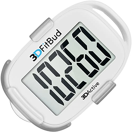 Simple Step Counter Walking 3D Pedometer with Clip and Lanyard U19431