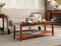Cherry Coffee Table with Shelf L910