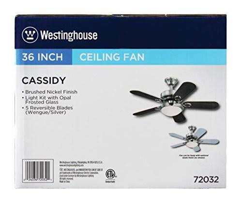 36-Inch Reversible Five-Blade Indoor Ceiling Fan B591474