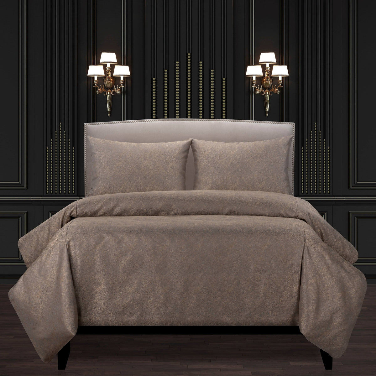 Bronze Gold Luxury Bedding Set X1042