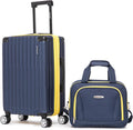 Navy Hardside Spinner Carry On Luggage Set K488