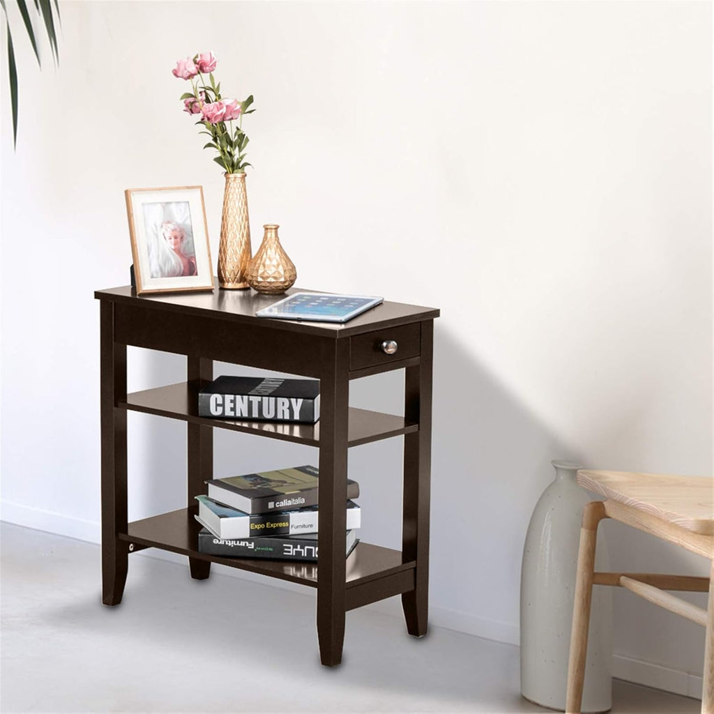 3-Tier Nightstand with Drawer N643