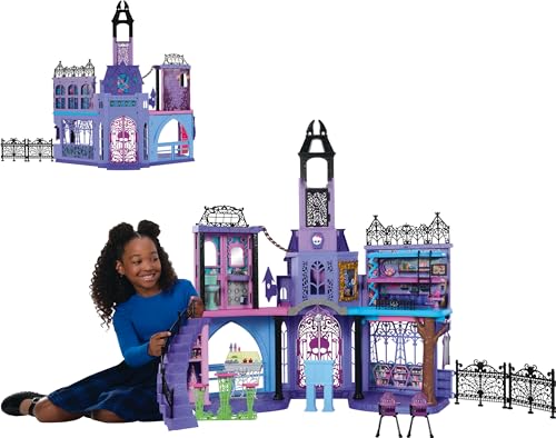 Haunted High School Playset with 7 Play Areas & 35+ Pieces C8162