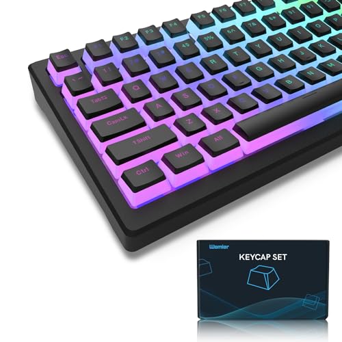 Black PBT Keycaps 165 Keys Set Q274