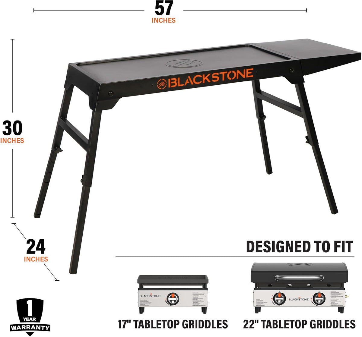 17" and 22" Tabletop Griddle Stand I937