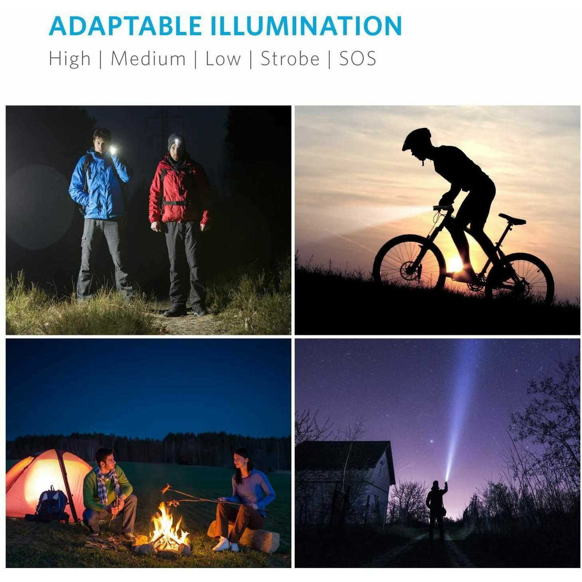 Rechargeable LED Flashlight with 900 Lumens V144