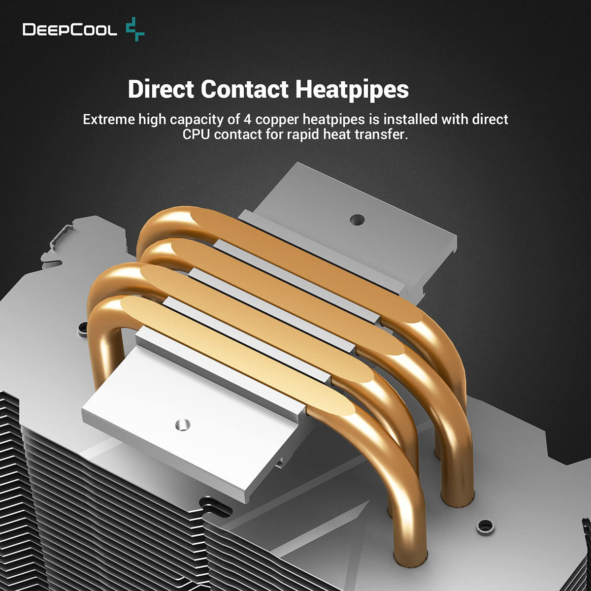 CPU Air Cooler with 4 Heatpipes and 120mm A-RGB Fan Z549