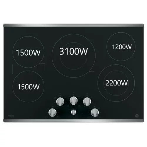 30-inch Built-in Knob Control Electric Cooktop V475