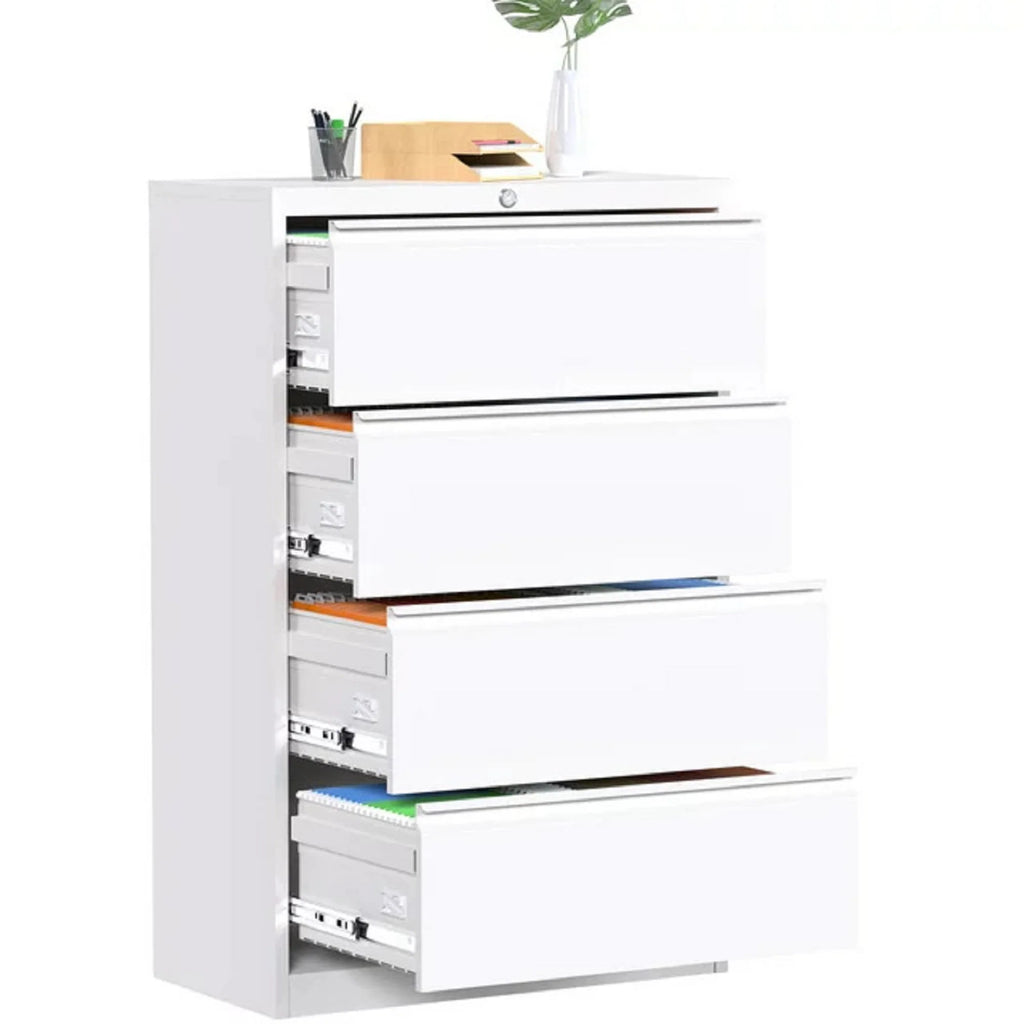 4 Drawer Metal File Cabinet with Lock D413114