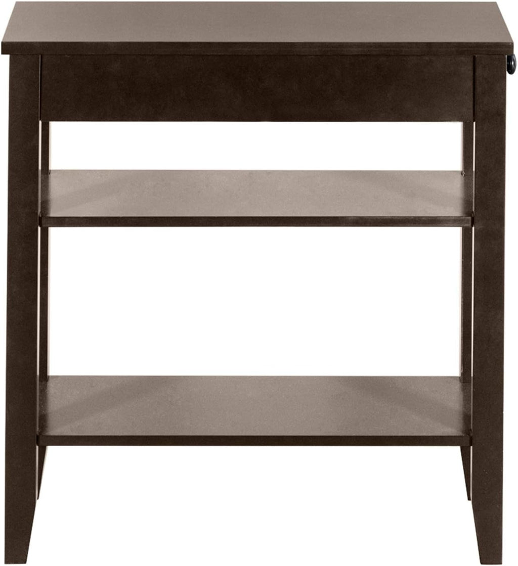 3-Tier Nightstand with Drawer N643