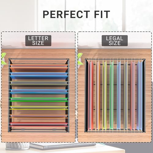 Hanging File Folder Frame for Legal and Letter Size, 15.2"L x 12.4"W x 10.5"H, 1 Pack H5304