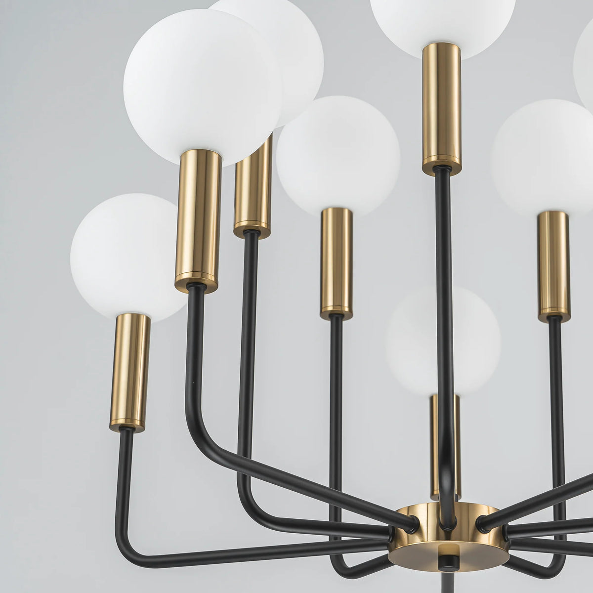 10-Light Dimmable Glass Chandelier Q799