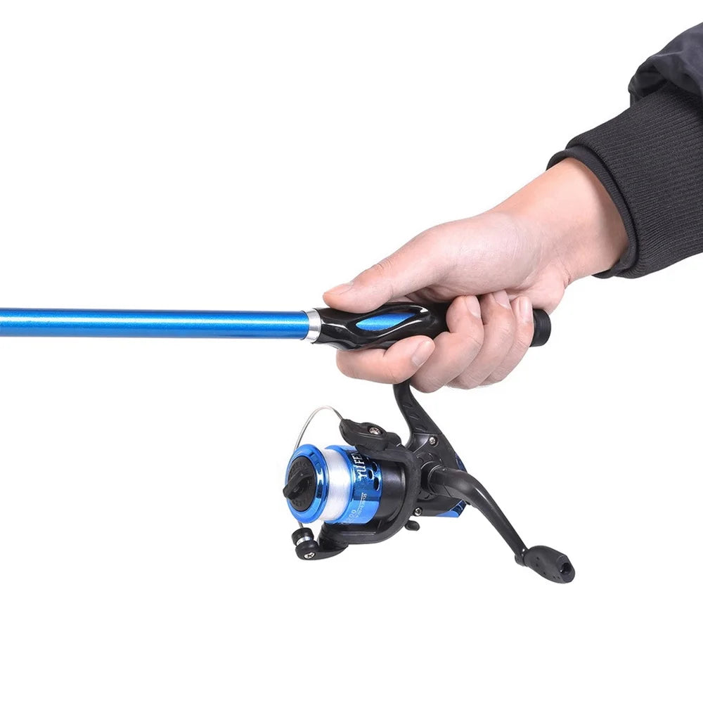 1.5m Telescopic Fishing Rod Reel Set with Storage Bag C231