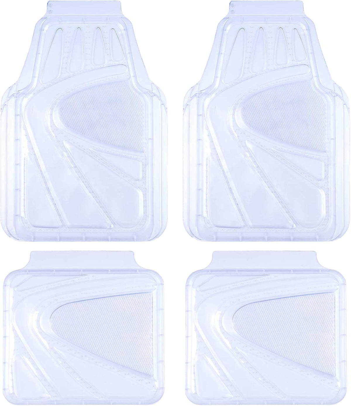 4-Piece Universal Fit Rubber Car Floor Mats W989