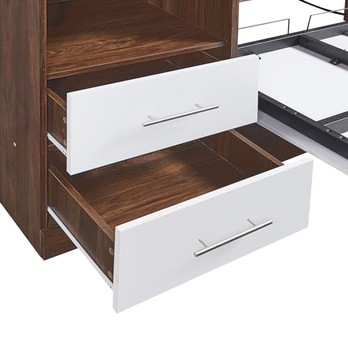 Queen Size Wood Murphy Bed N9706