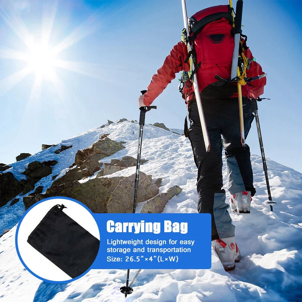 Blue Aluminum Quick Lock Trekking Poles G975