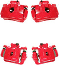 Red Semi-Loaded Calipers and Hardware Brake Kit L3182