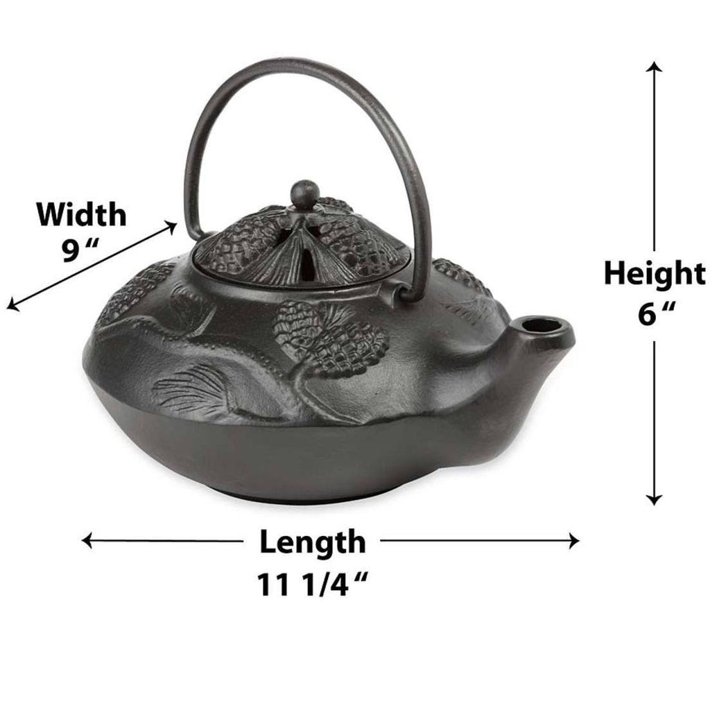 Black Cast Iron Wood Stove Kettle Steamer Y781
