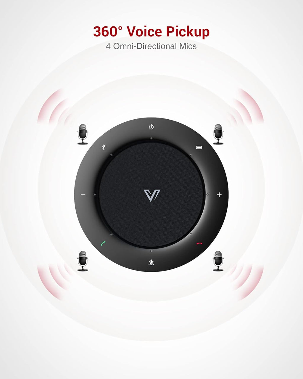 USB/Bluetooth Speakerphone with 4 AI Mics N145452