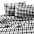 200 GSM Micro Plaid Flannel Sheet Set Twin XL B434766