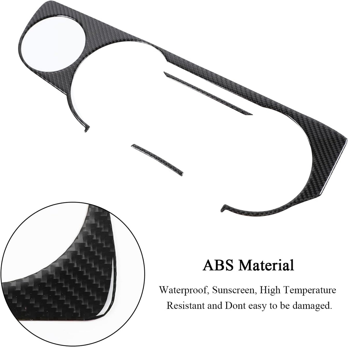 Carbon Fiber Dashboard Instrument Panel Trim Cover W546