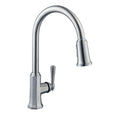 Single-Handle Pull-Down Sprayer Kitchen Faucet in Brushed Nickel H75484