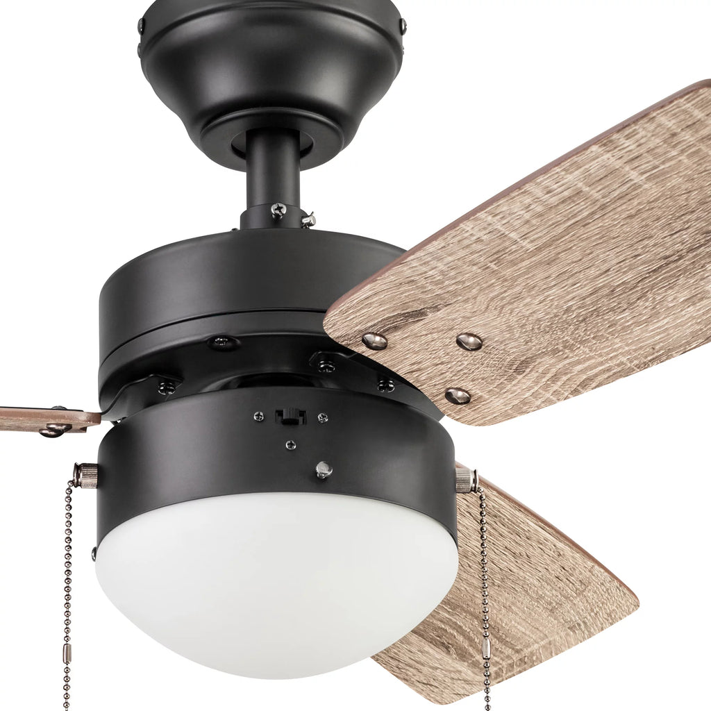 Bronze Indoor Ceiling Fan with Light P20087