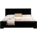 Black Queen Wooden Platform Bed A3754