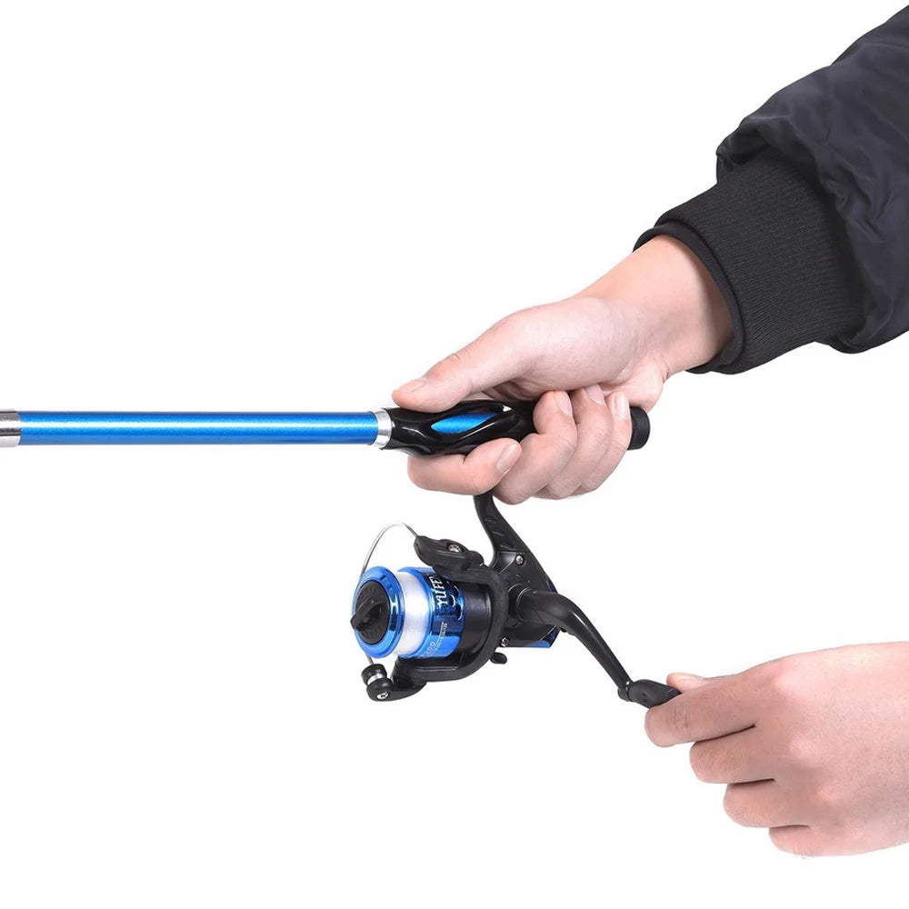 1.5m Telescopic Fishing Rod Reel Set with Storage Bag C231