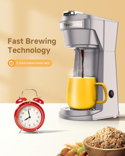 Gray Single Serve Coffee Maker W362