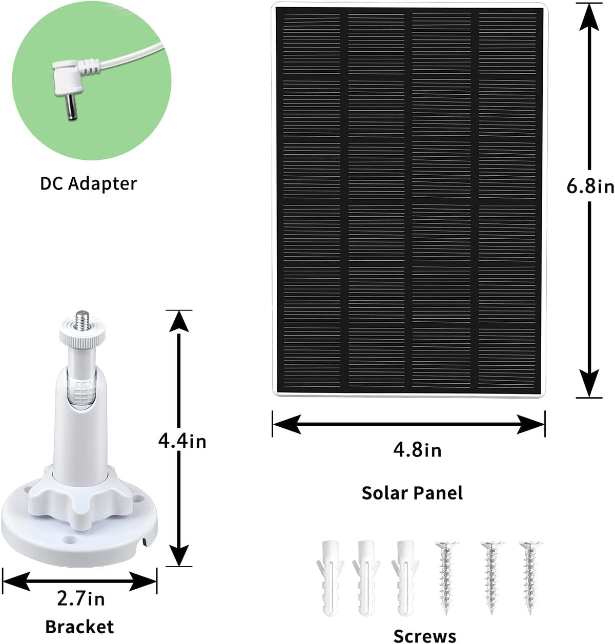 Solar Panel Charger 5V 3.5W 2-Pack H6018