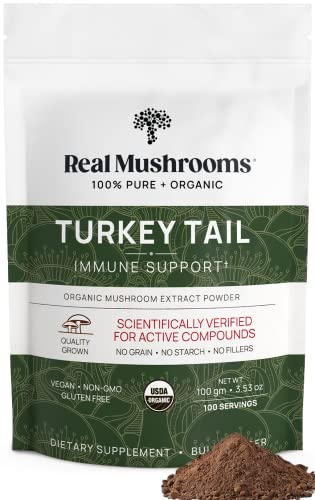 Organic Turkey Tail Mushroom Powder, 100 Servings K28952
