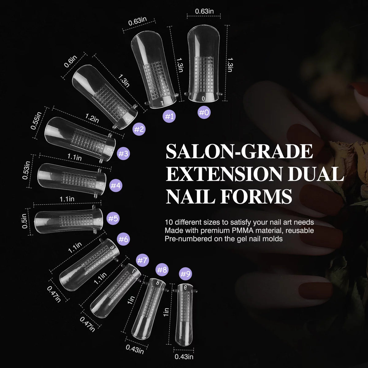 6 Colors Poly Extension Gel Nail Kit with Nail Lamp T100