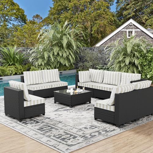 8-Person Rattan Patio Conversation Set U443