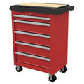 Red Rolling Cabinet A886