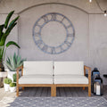 Teak Wood 2-Seater Loveseat J41853