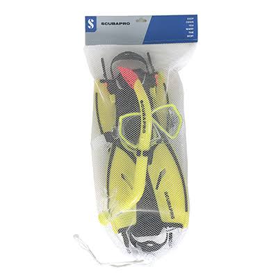 Yellow S/M Mini Vu Combo with Fins X7023