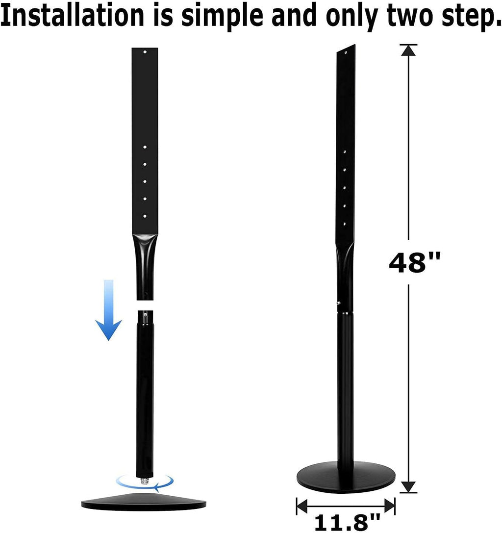 48" Heavy Duty Cast Iron Movable Sign Stand, Black, Pack of 2 C991470