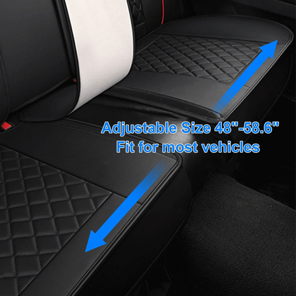 5 Seats PU Leather Car Seat Covers with 4 Pillows Black+Red M349340