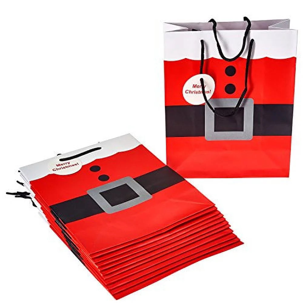 Christmas Gift Bags 12 Piece Pack with Handles X134