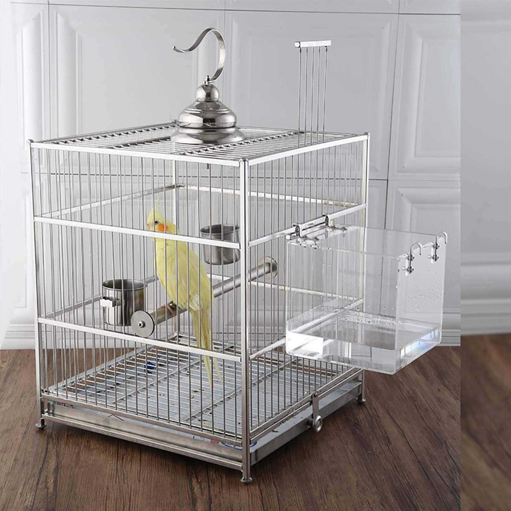 Bird Bath Cage Cleaning Pet Supplies Cockatiel Bird Bathtub with Hanging Hooks Z129833