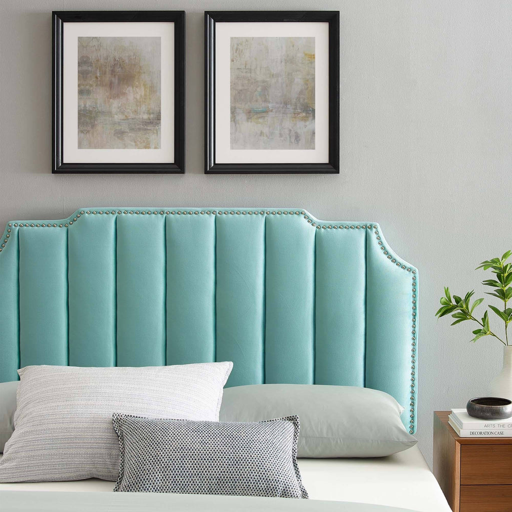 Mint Performance Velvet King/California King Headboard C690724