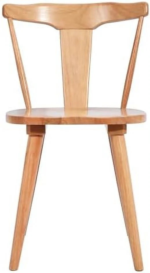 White Oak Wood Dining Chairs Set of 2 L68459