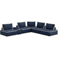 6 Pc Sectional Sofa with USB Storage E413