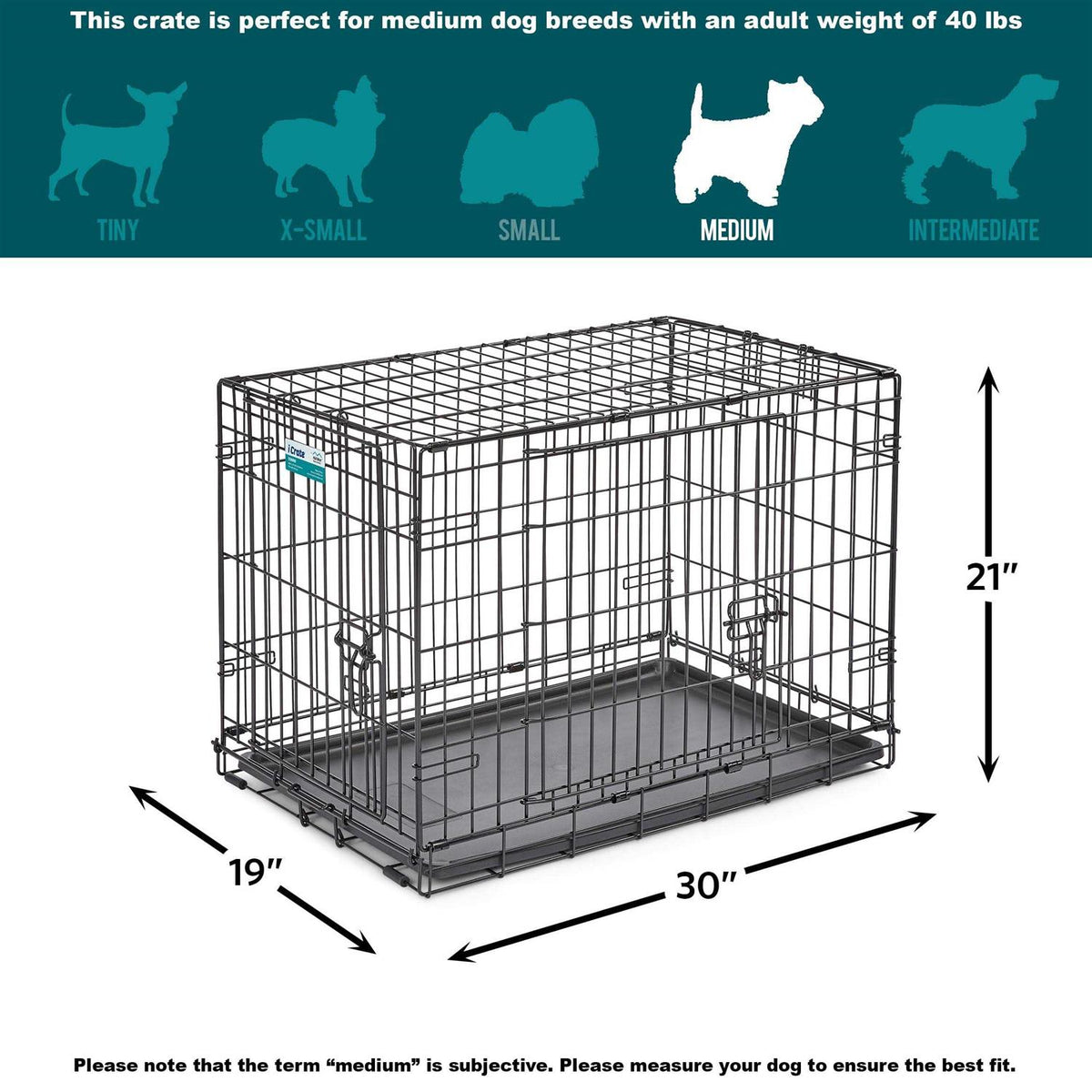 Double Door Dog Crate K3655