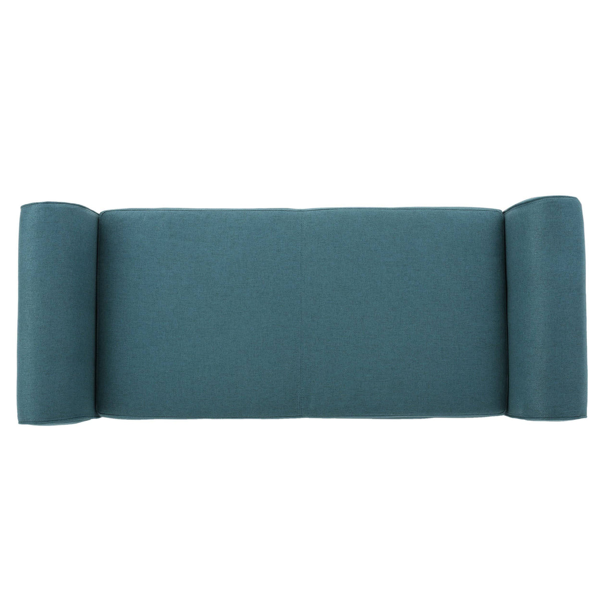 Light Blue Fabric Storage Bench H348