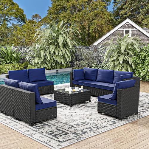 8-Person Rattan Patio Conversation Set U443