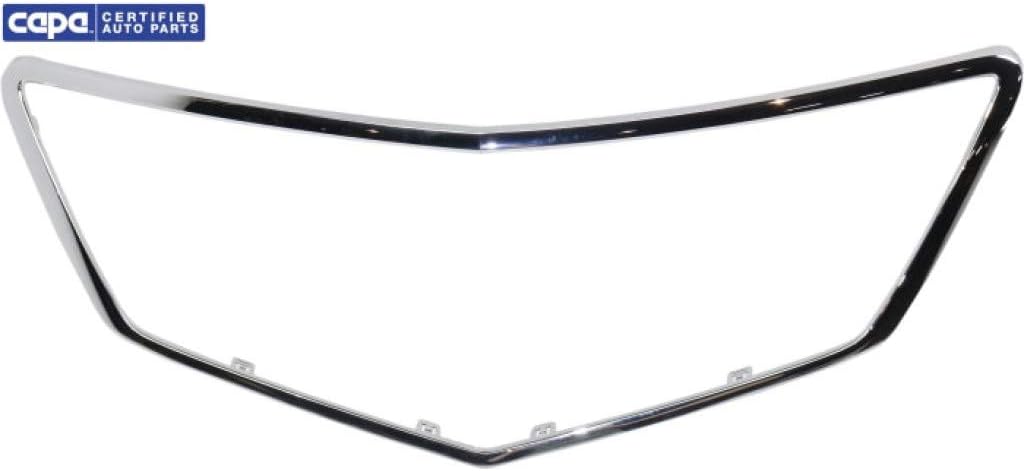 Chrome Plastic Grille Assembly with Clips C53765