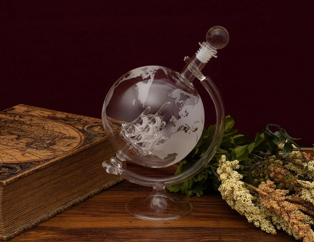 Handmade Whiskey Decanter Set with 2 Glasses and Funnel L231