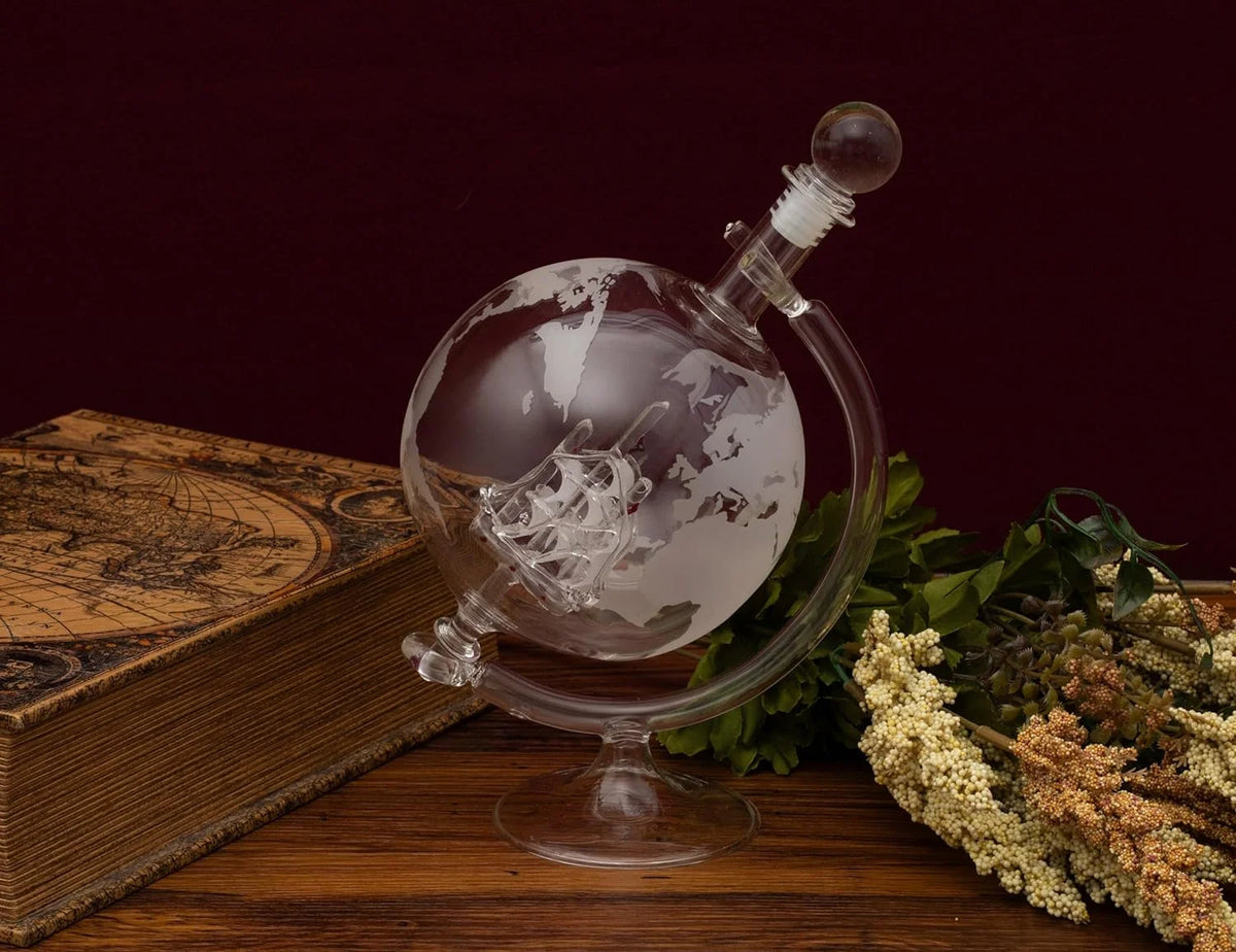 Handmade Whiskey Decanter Set with 2 Glasses and Funnel L231